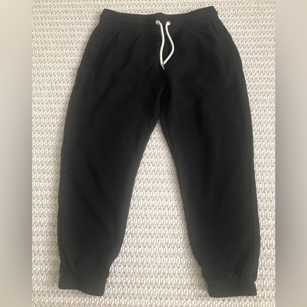 Black Jogger Sweatpants with Drawstring